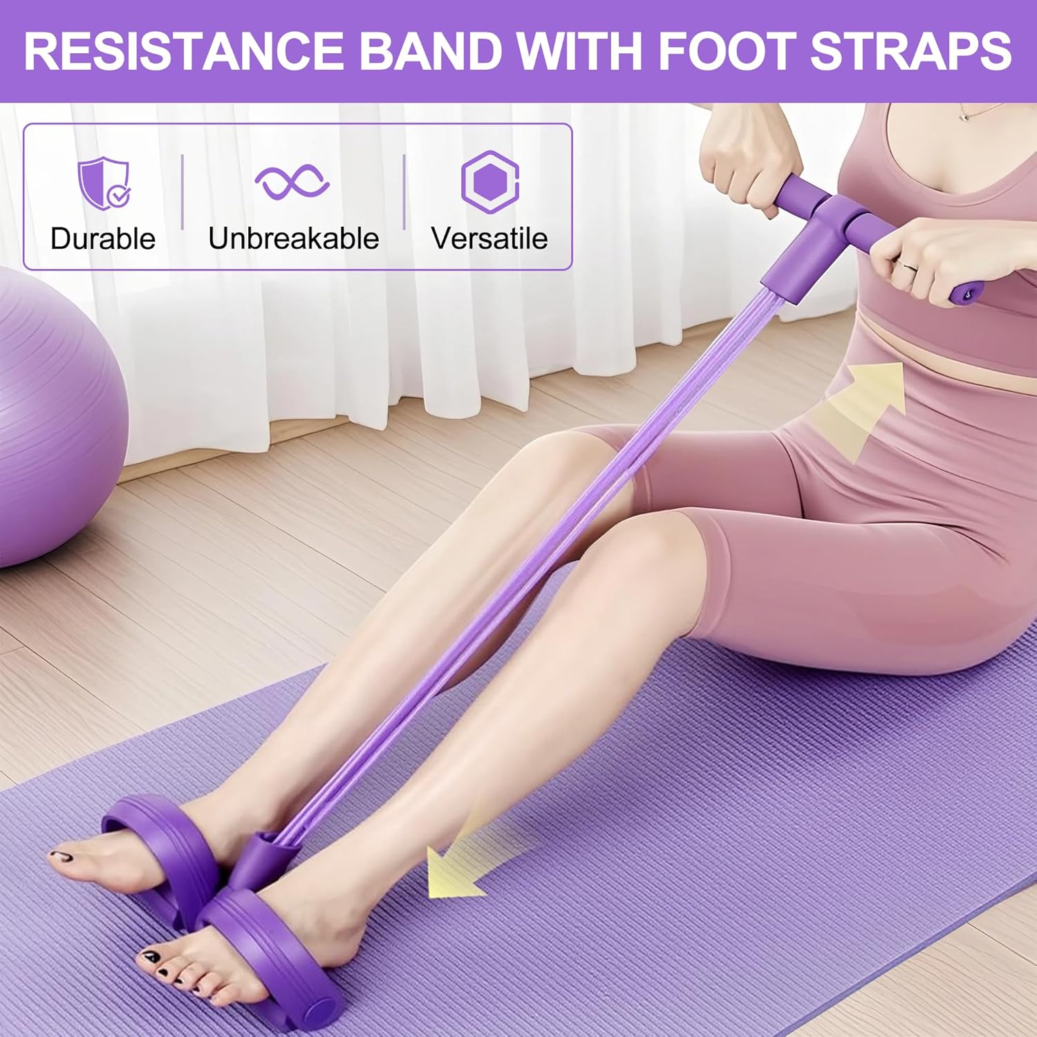 4-Tube Pedal Resistance Band M - огляд і ціна Sports Equipment Nearby