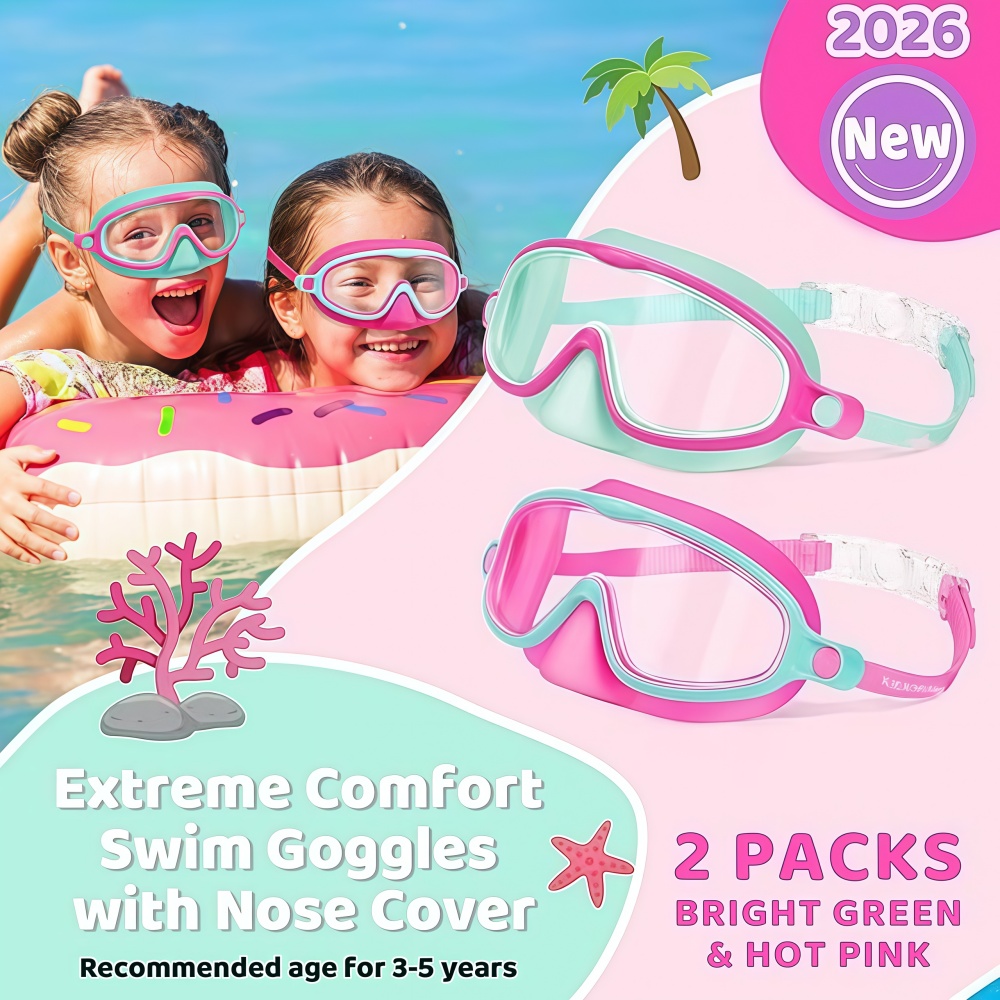 Kids Swim Goggles with Nose Co - огляд і ціна Swimming Goggles Anti Fog