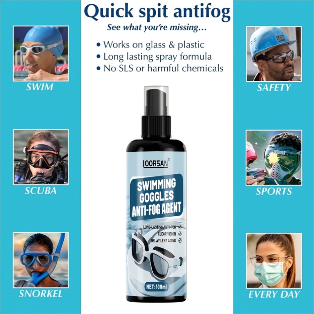 LOORSAN 100ML Goggles Anti-Fog - огляд і ціна Swimming Goggles Anti Fog