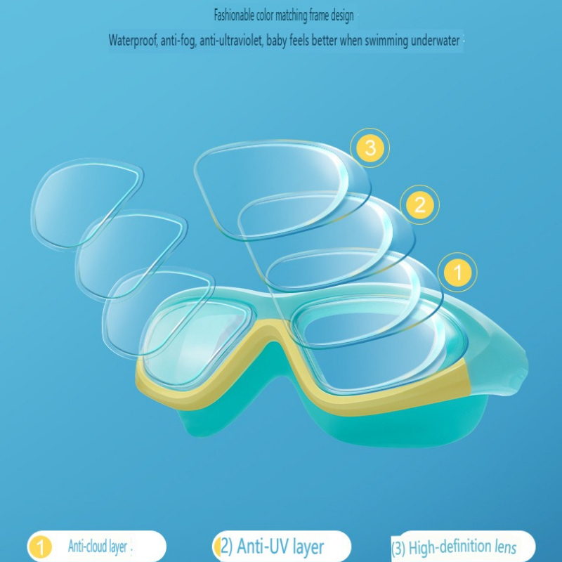Waterproof Children's Swimming - огляд і ціна Swimming Goggles Anti Fog